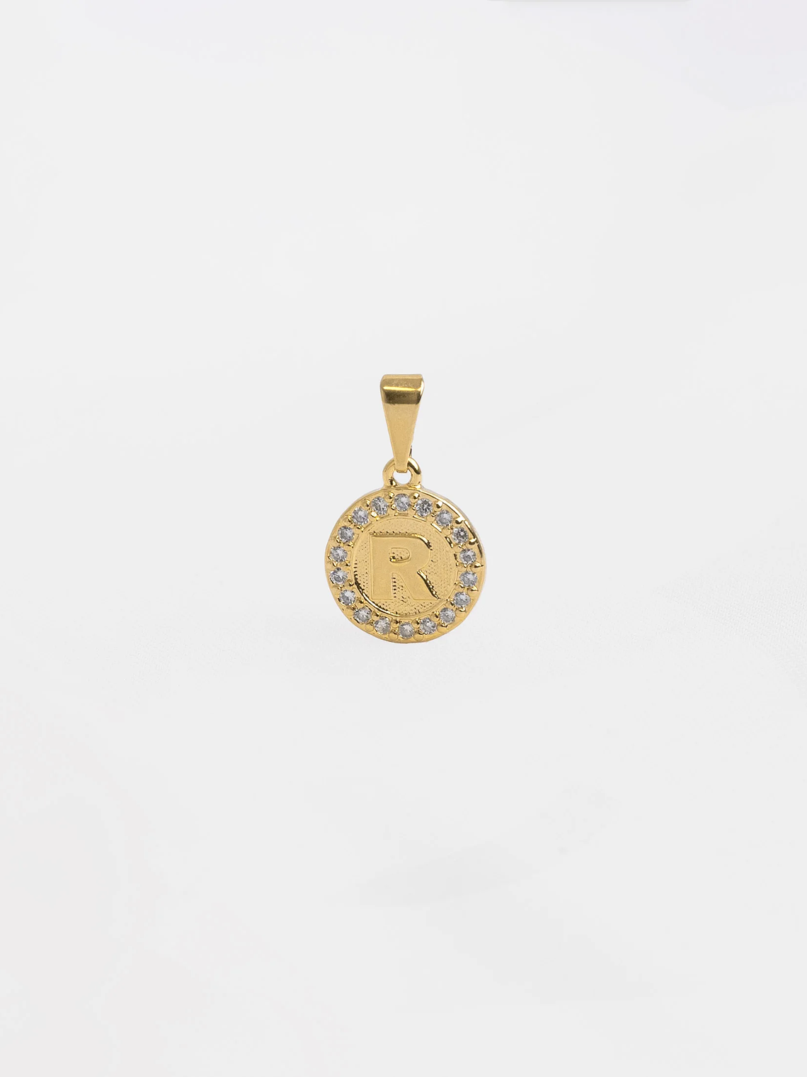 Dije Letra R Circular  1