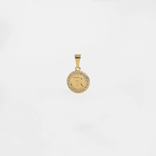 Dije Letra R Circular 