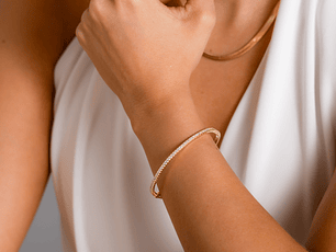 Pulsera Brazalete Slim Cristal