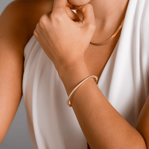 Pulsera Brazalete Slim Cristal