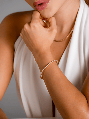 Pulsera Brazalete Slim Cristal