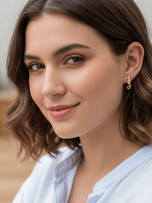 Aretes Topo Caballito de Mar 