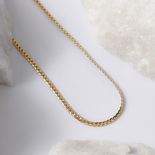 Cadena Tejido Serpiente Plana Finita 65Cms