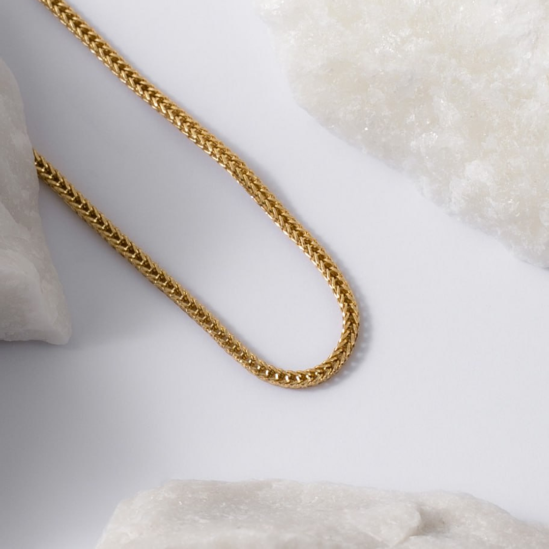 Cadena Tejido Franco Cuadrada 2mm 65Cms 2