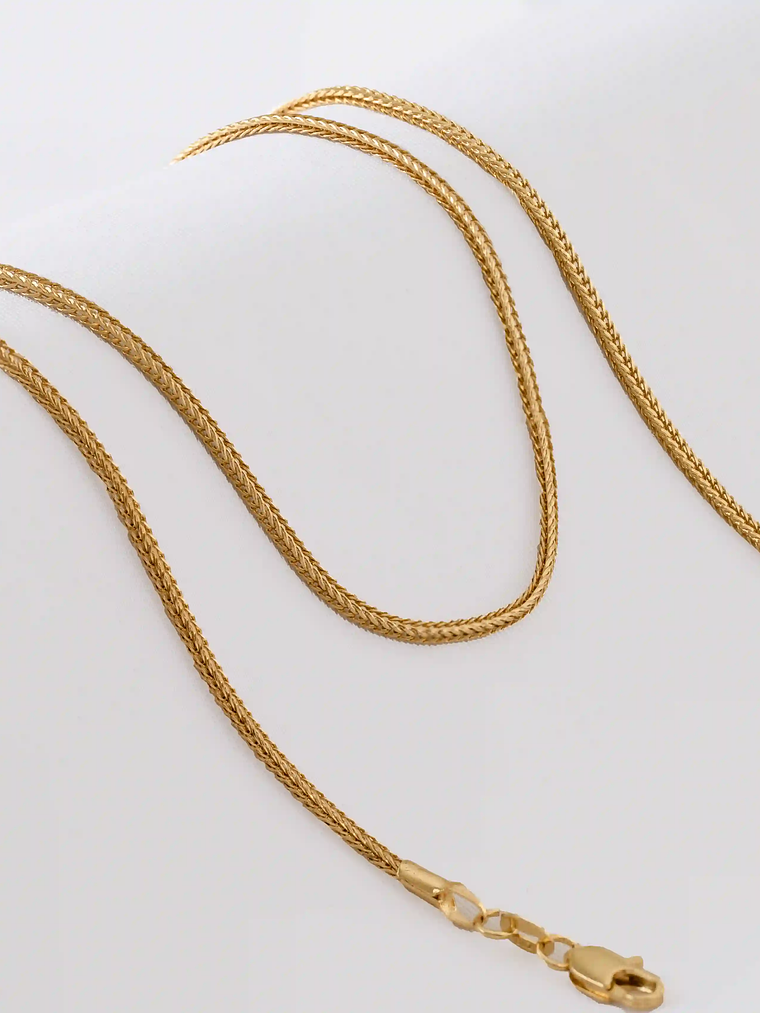 Cadena Tejido Franco Cuadrada 2mm 65Cms 1