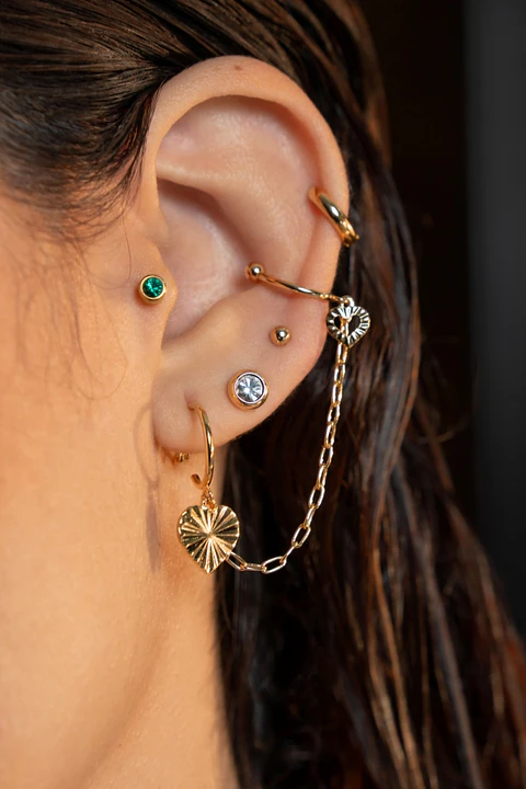 Areta Cadena Corazon  Diamantado