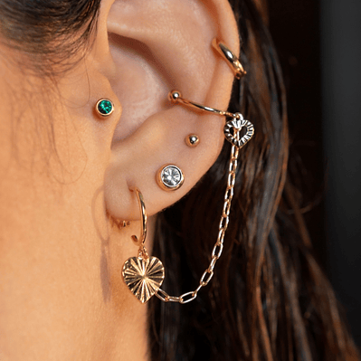 Areta Cadena Corazon  Diamantado