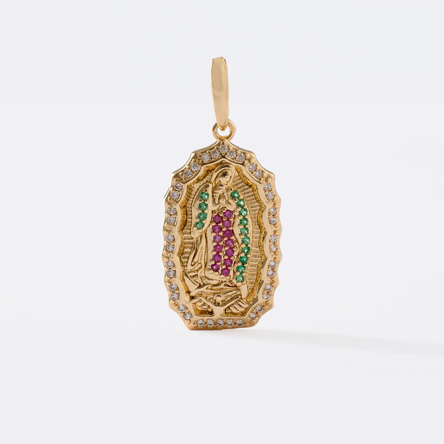 Dije Medalla De Guadalupe Colores 2