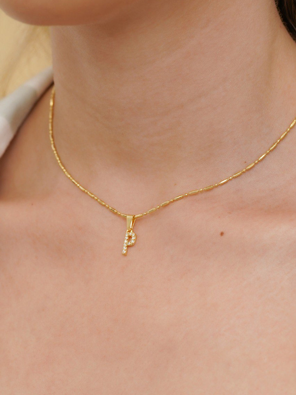 Dijes Letra Iniciales en Circonia 