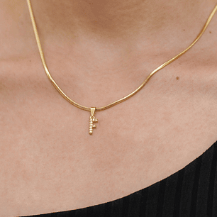 Dije Letra Iniciales en Circonia 