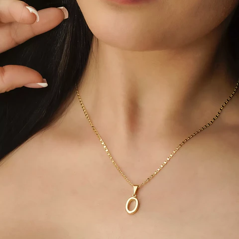 Dije Letras Lisas "O"