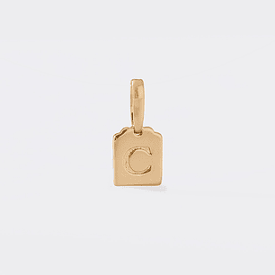 Dije Placa Letra C -1