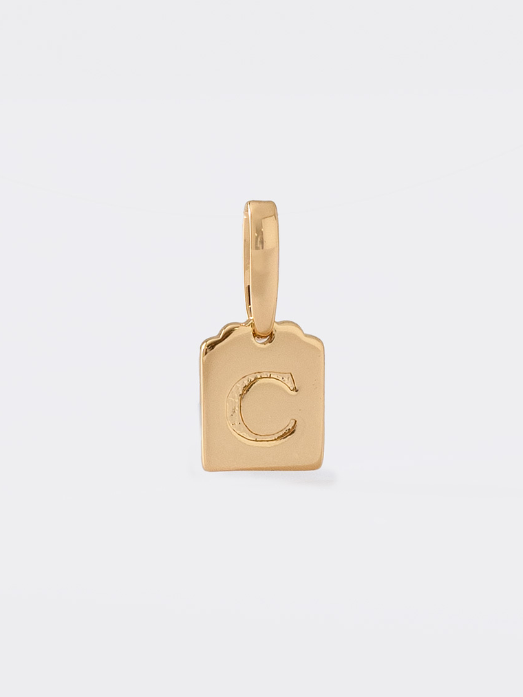 Dije Placa Letra C -1 1