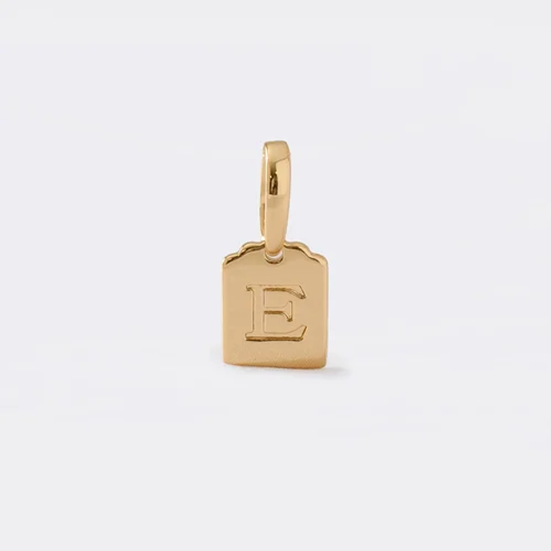 Dije Placa Letra E -1 1