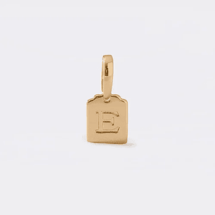 Dije Placa Letra E -1