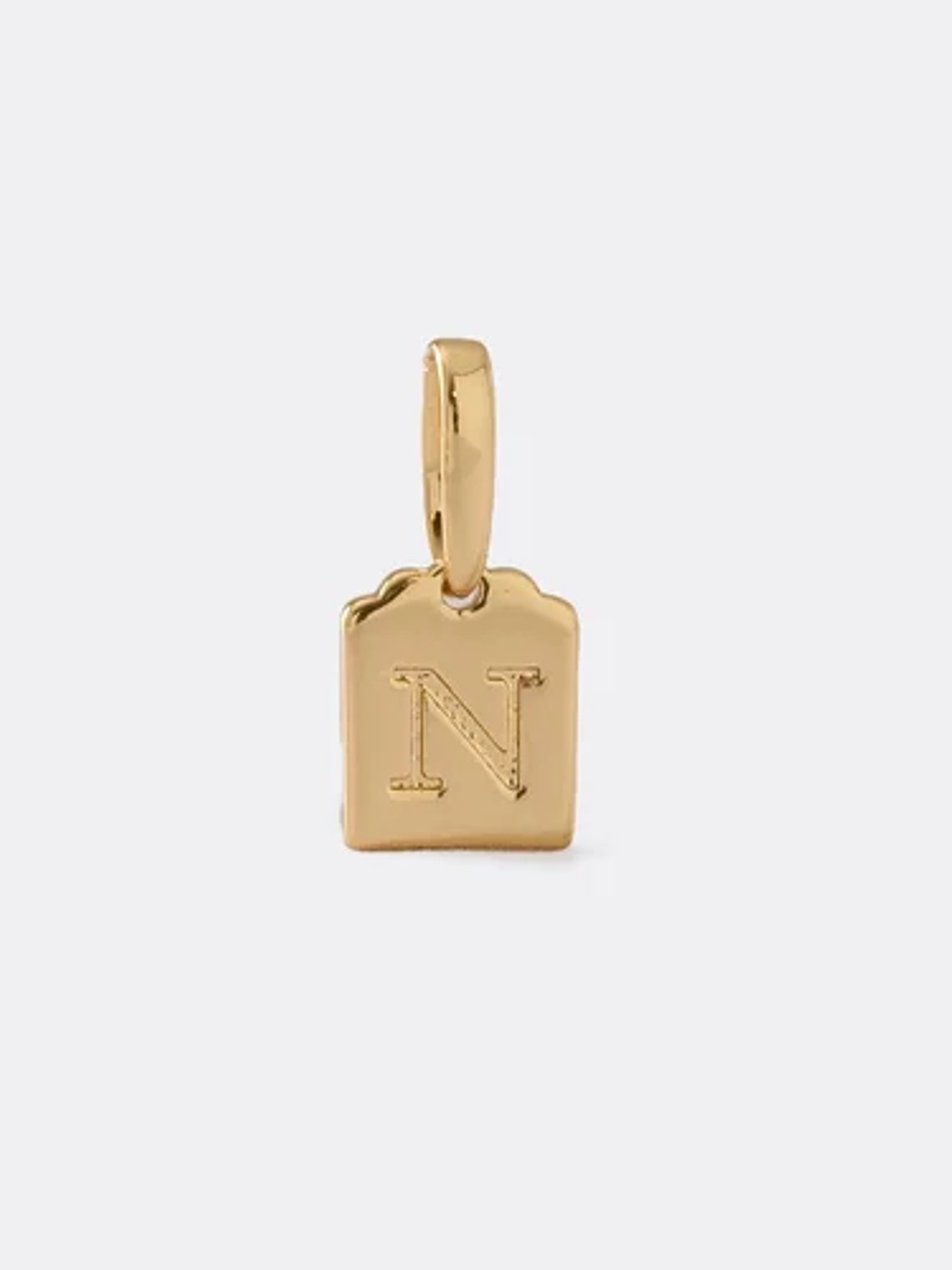 Dije Placa Letra N -1 1