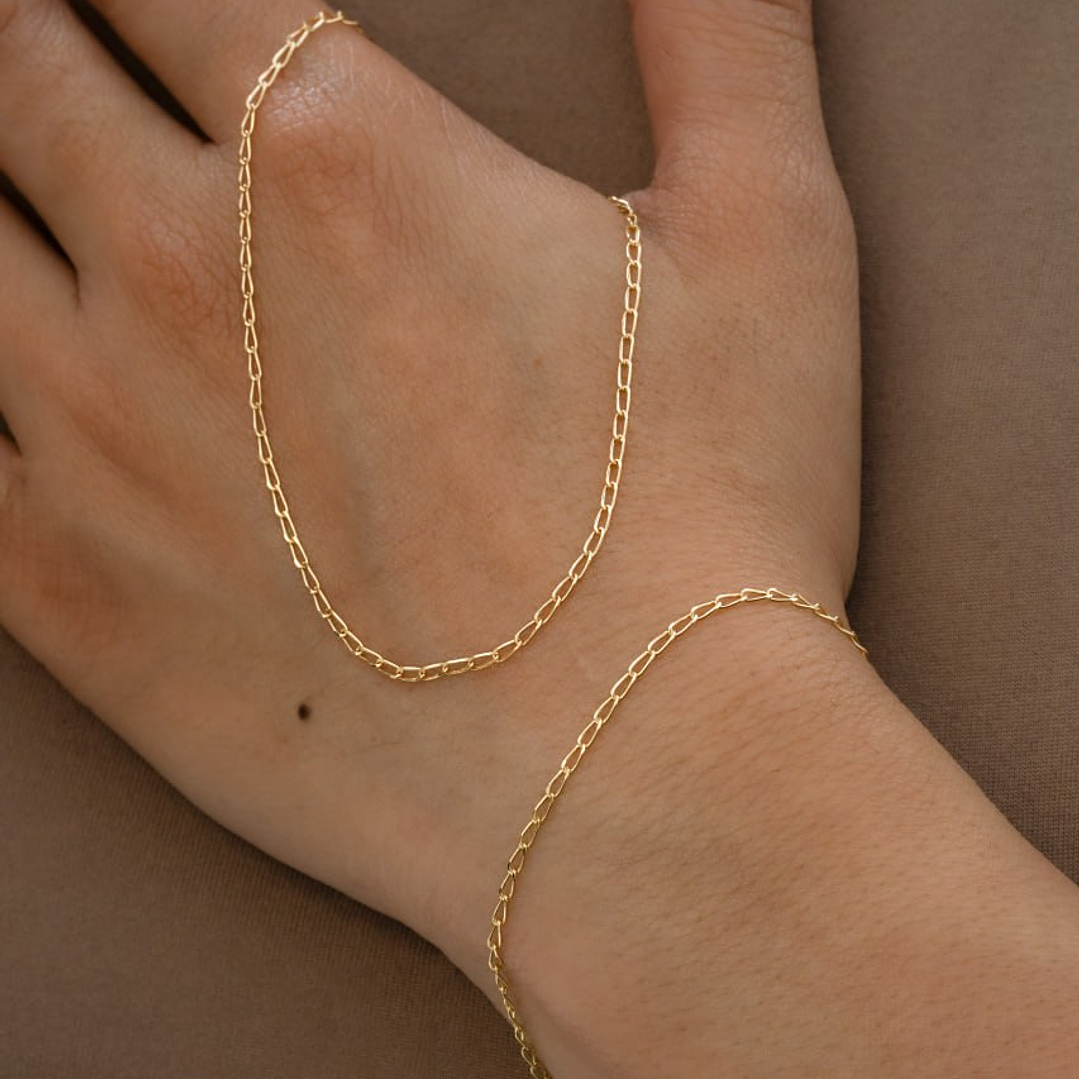 Cadena tejido Grumetta Rada IT Largo 45 Cms 1