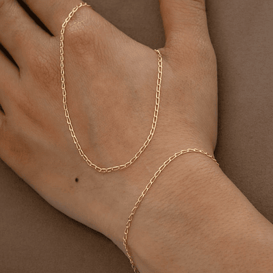 Cadena tejido Grumetta Rada IT Largo 45 Cms