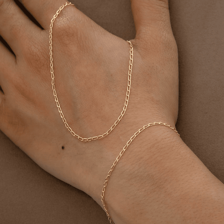 Cadena tejido Grumetta Rada IT Largo 45 Cms 1