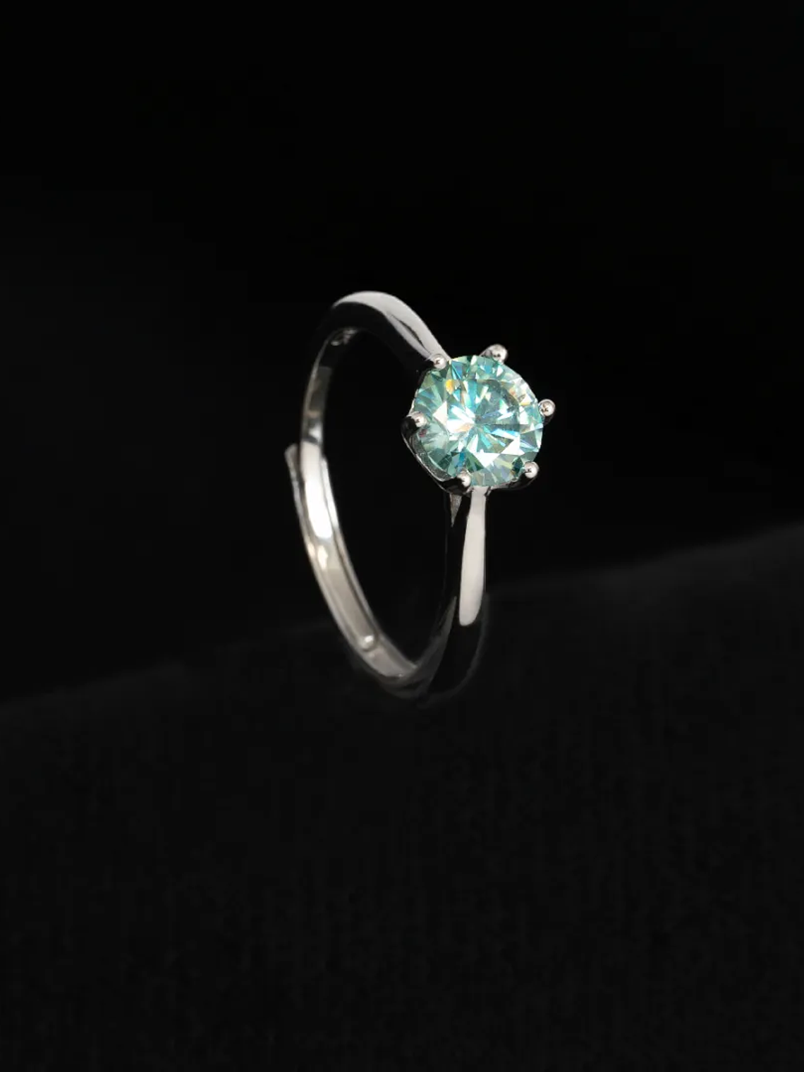 Anillo Promesa  Solitario Aurora MT 6P Ajustable 1