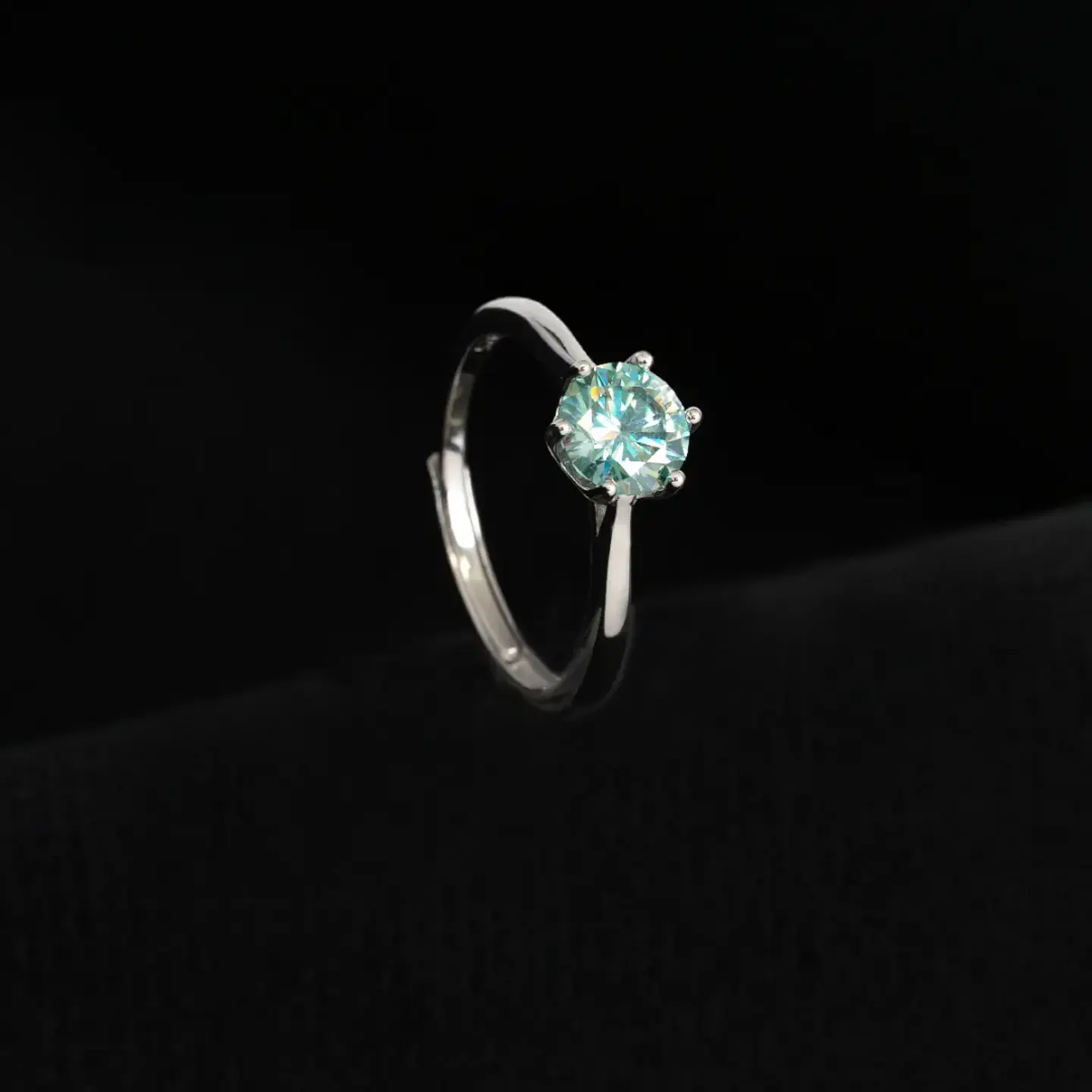 Anillo Promesa  Solitario Aurora MT 6P Ajustable 1