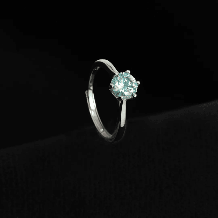 Anillo Promesa  Solitario Aurora MT 6P Ajustable 1