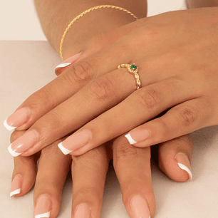 Anillo Solitario Royal Green Ajustable