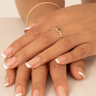 Anillo Solitario Royal Green Ajustable