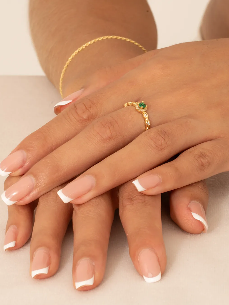 Anillo Solitario Royal Green Ajustable 1