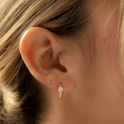 Candonga Solitario Crystal 13 mm