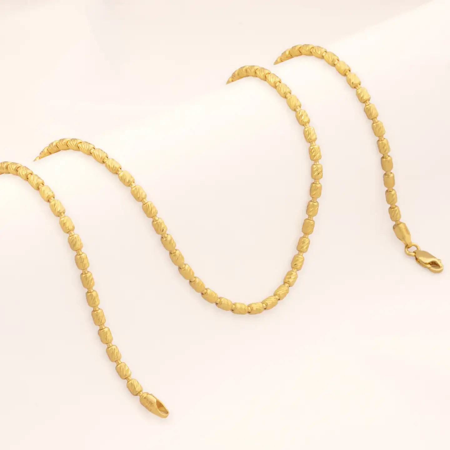 Cadena tejido  Barril italy 3 mm 45 Cms 1
