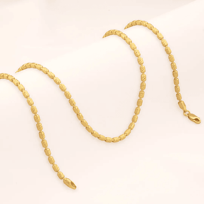 Cadena tejido  Barril italy 3 mm 45 Cms