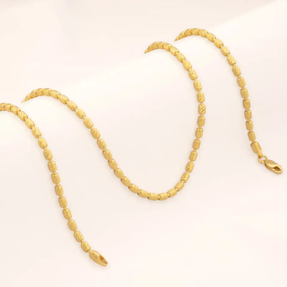 Cadena tejido  Barril italy 3 mm 45 Cms 1