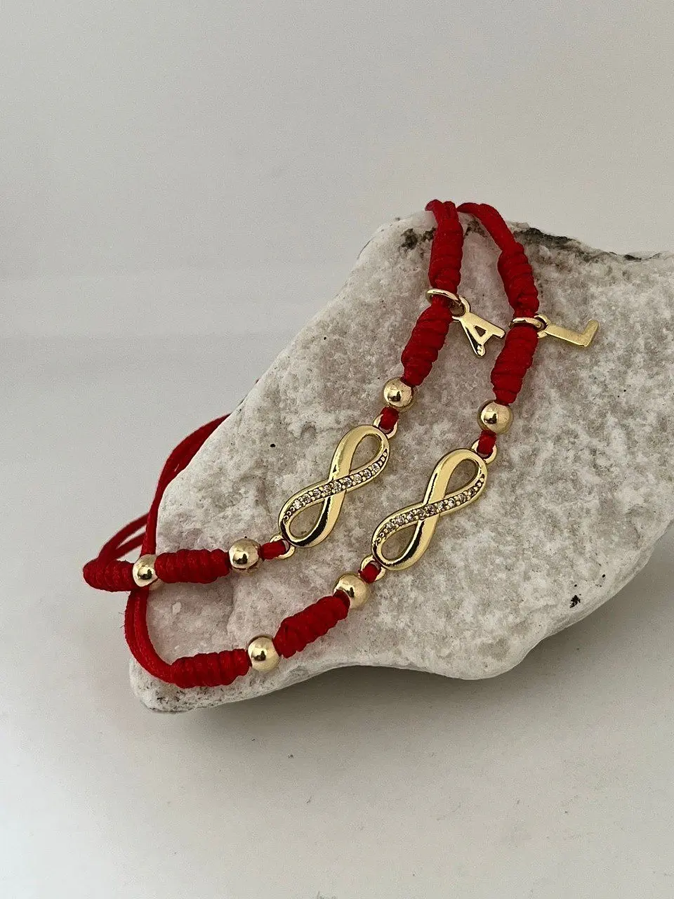 Pulsera Artesanal Infinito +dije Personalizado  1