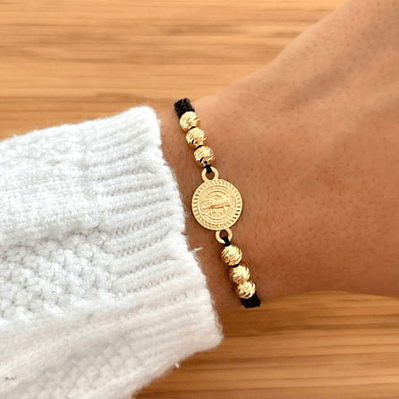Pulsera San Benito Borde Tallado 