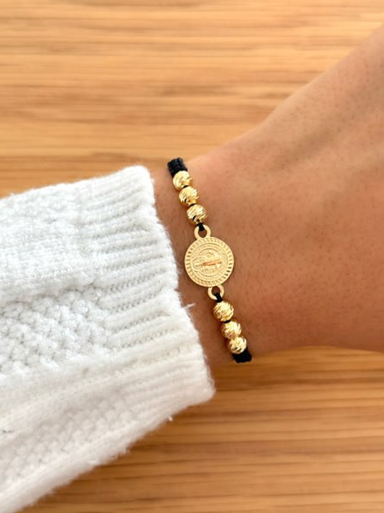 Pulsera San Benito Borde Tallado  1