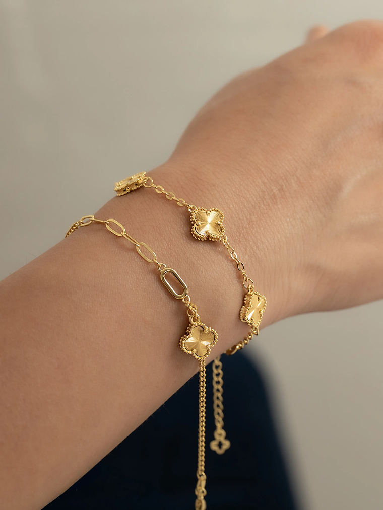 Pulsera Clover 1 cm 15 Cms + Ext 2