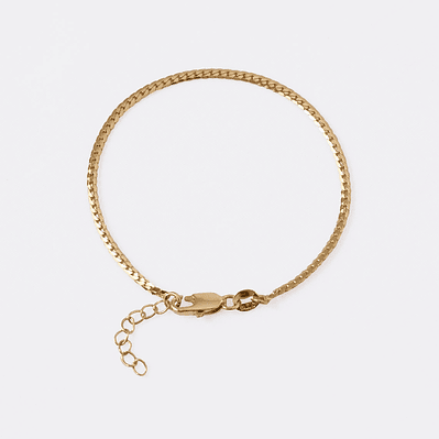 Pulsera Serpiente Plana finita 15cm + Extensor