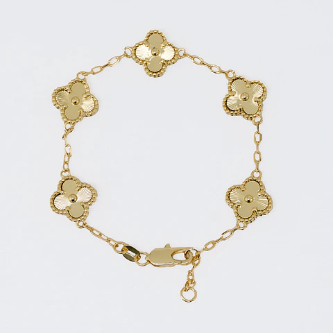 Pulsera Trebol Clover 1,2 cm 18 Cms