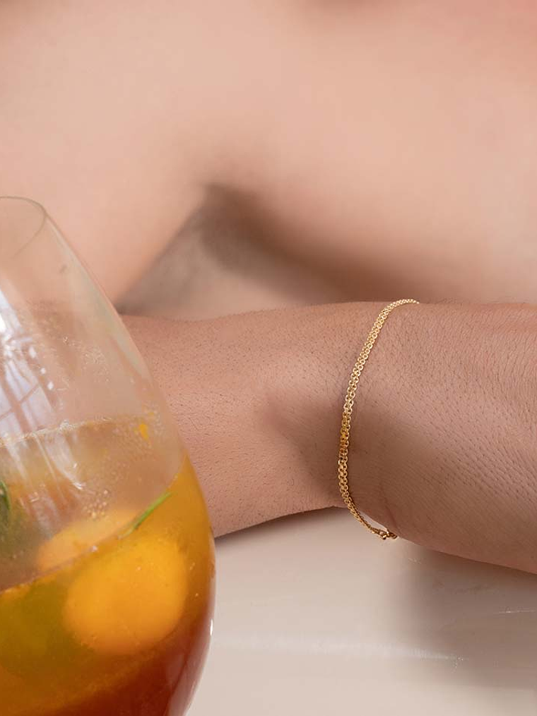 Pulsera Tejido Chino 3 Mm 20 Cms 2