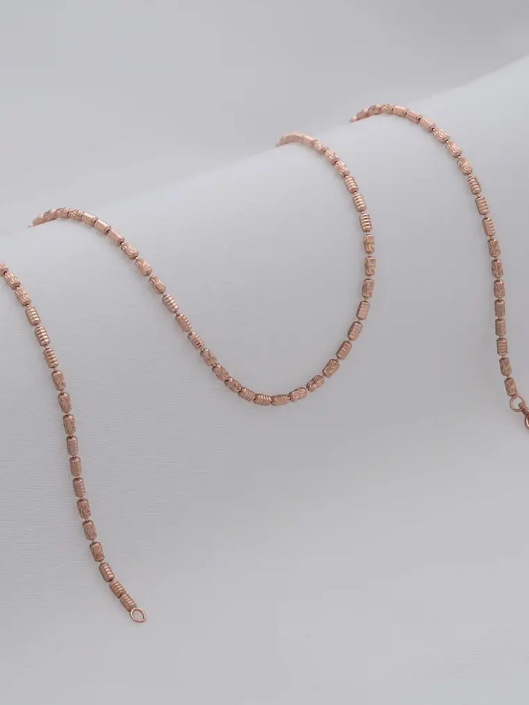 Cadena Tejido Barril Prismc Rose IT 65 Cms 1