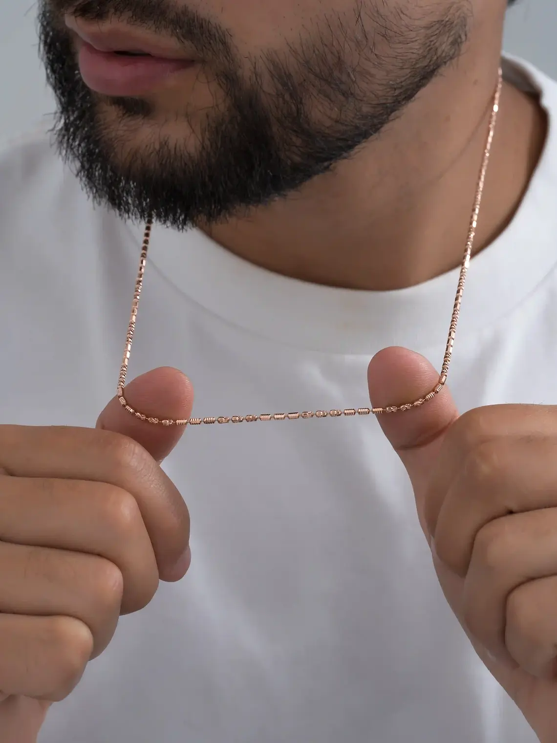 Cadena Tejido Barril Prismc Rose IT 65 Cms 2