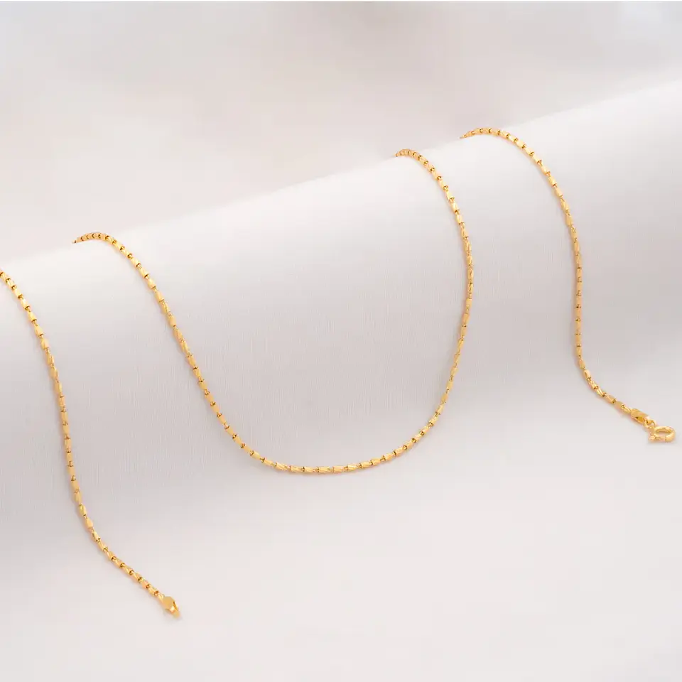 Cadena Tejido Tube Gold IT  1