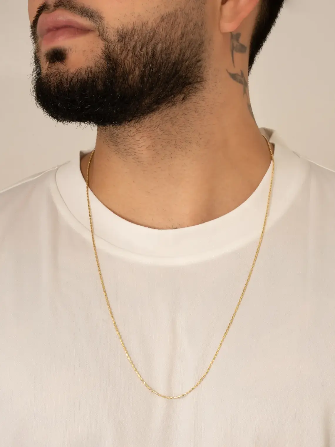 Cadena Tejido Tube Gold IT  3