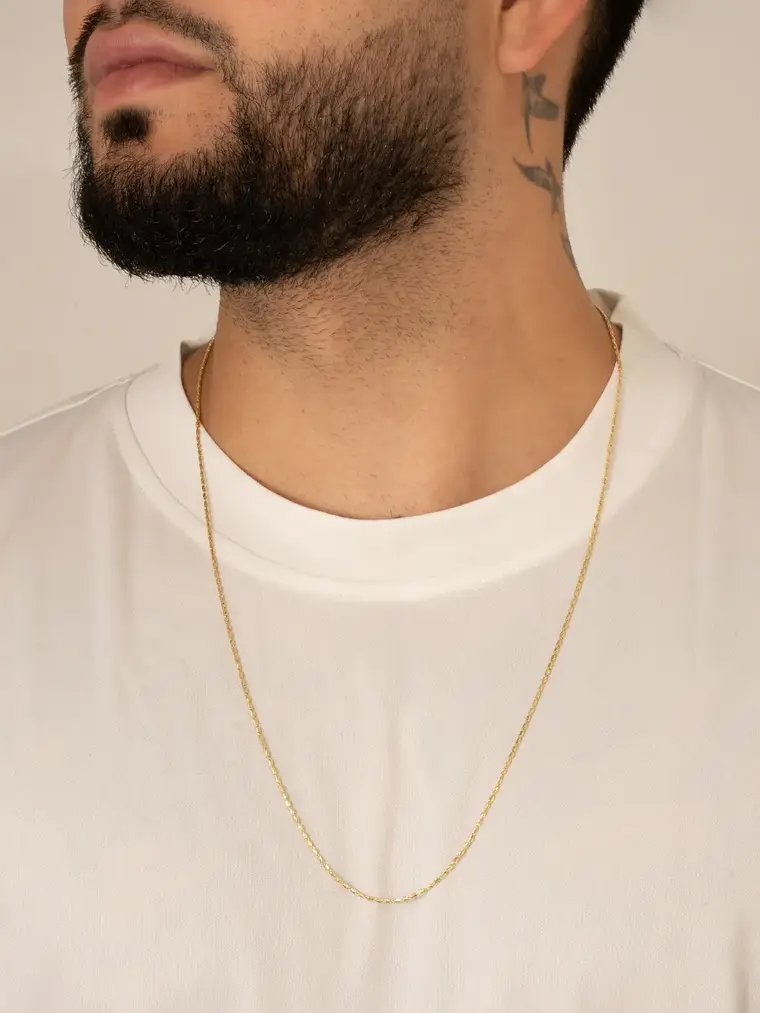 Cadena Tejido Tube Gold IT  3