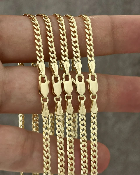 Cadena Tejido Cuban Link IT 3,1 mm 65 Cms