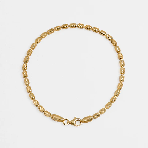 Pulsera tejido  Barril italy 3 mm 19.5 Cms