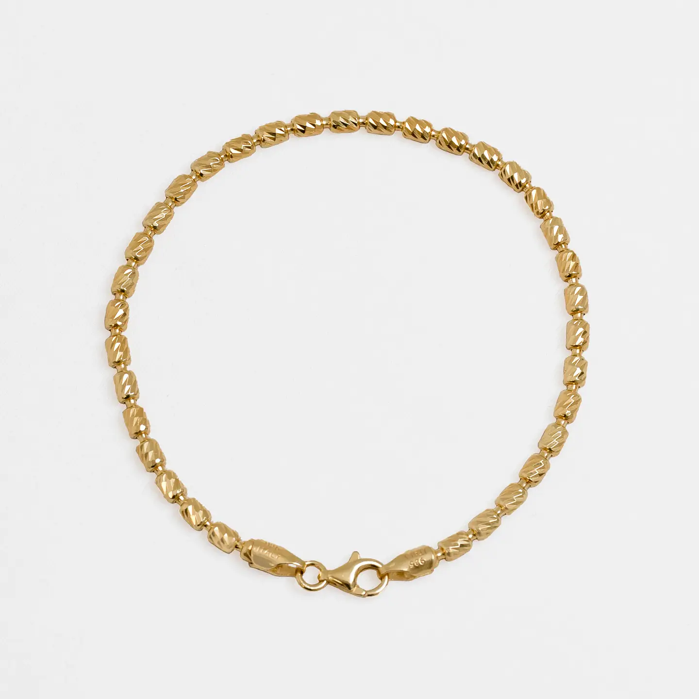 Pulsera tejido  Barril italy 3 mm 19.5 Cms 1