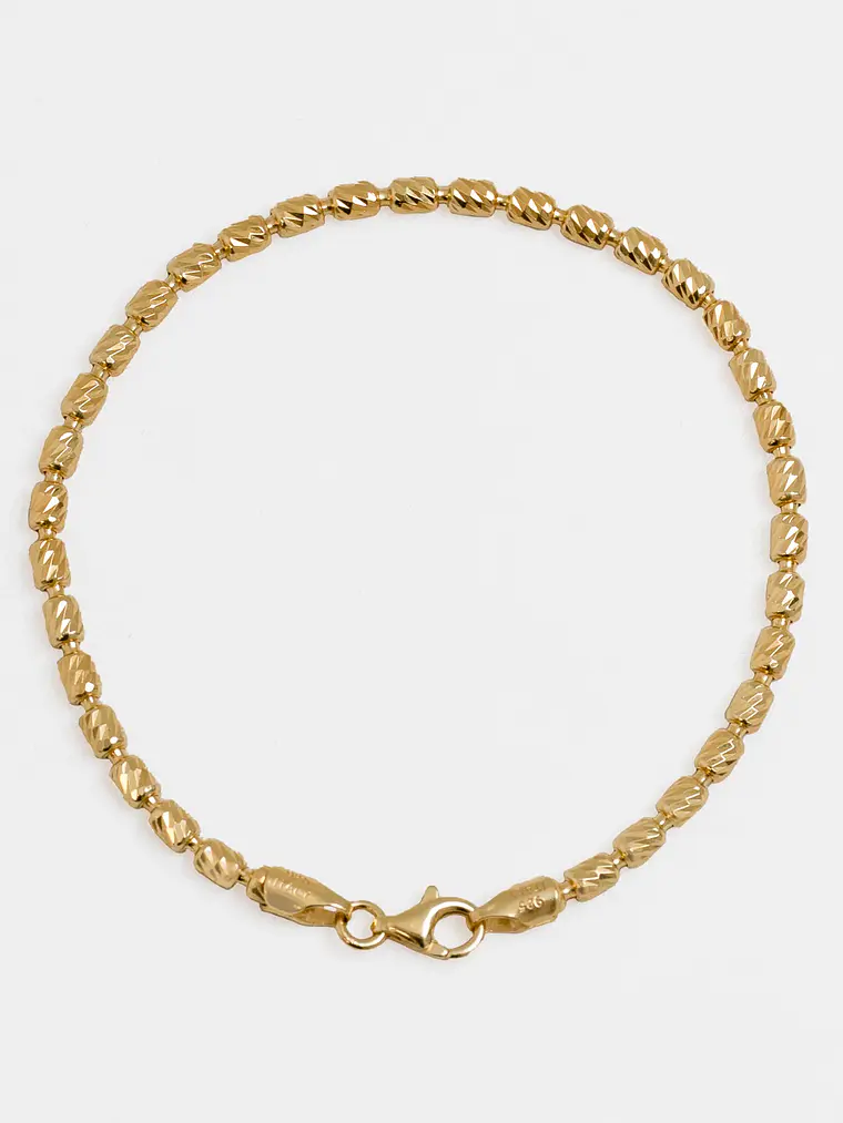 Pulsera tejido  Barril italy 3 mm 19.5 Cms 1