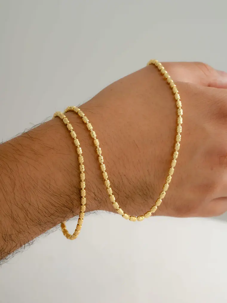 Pulsera tejido  Barril italy 3 mm 19.5 Cms 2